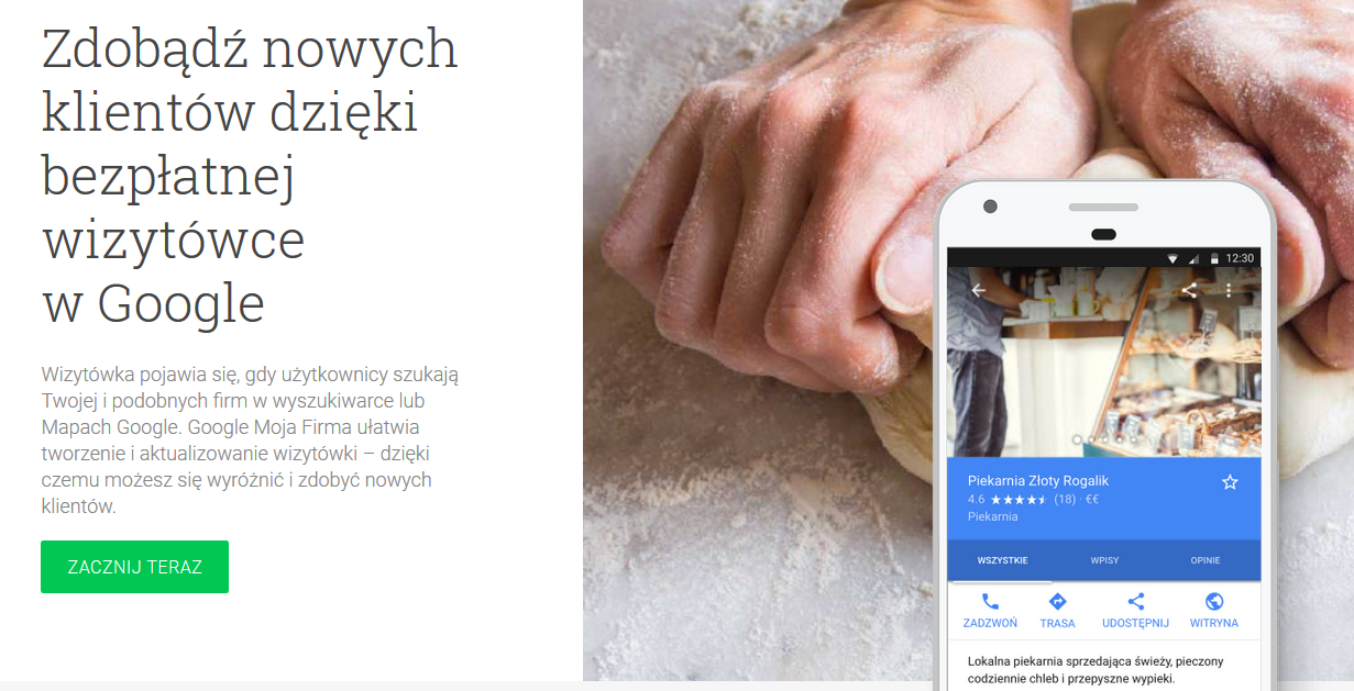Zakładanie wizytówki GMF
