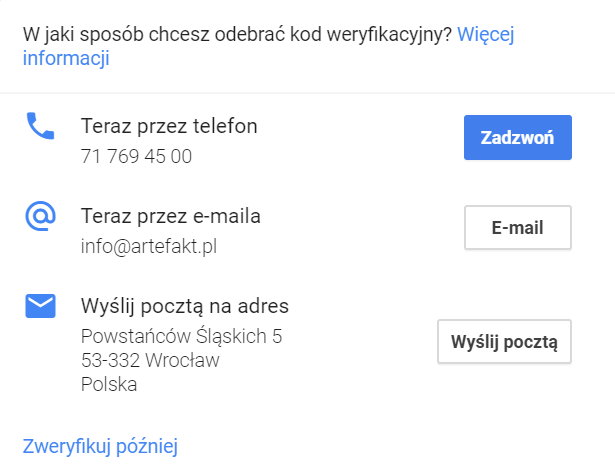 kod weryfikacyjny