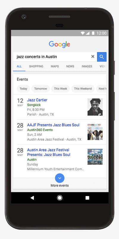 events snippet