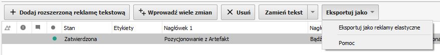 Funkcja Eksportuj jako