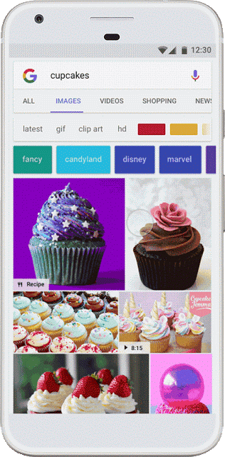 Plakietki w Google Images