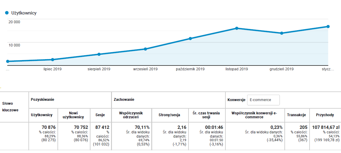 jak mierzyć efekty seo