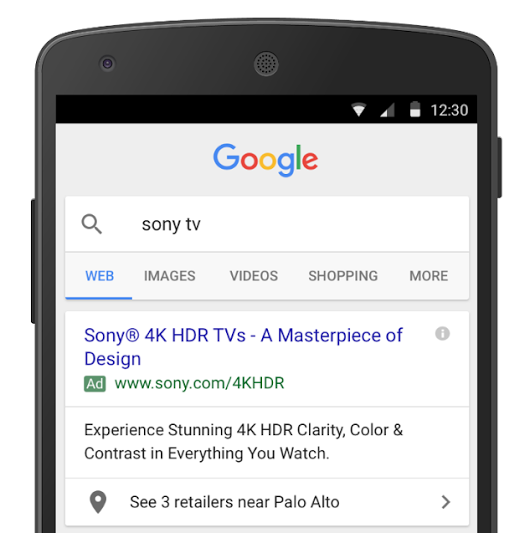 Affiliate location extensions