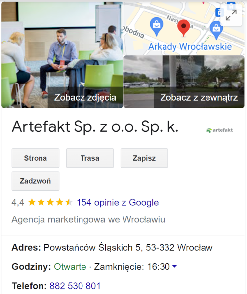 Pozycjonowanie na Mapie Google