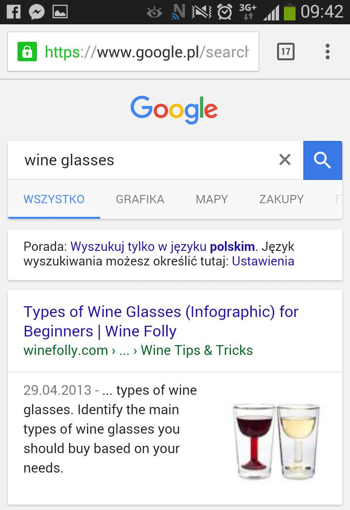 Mobile SERP