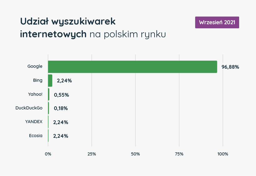 Najpopularniejsza wyszukiwarka w Polsce