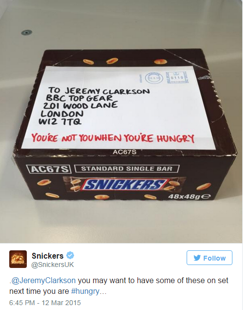 Real Time Marketing - Snickers