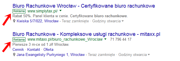 Nowe etykiety reklamy AdWords