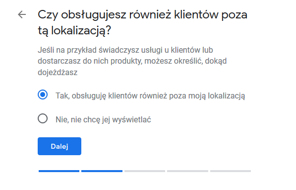 tworzenie wizytówki Google Maps