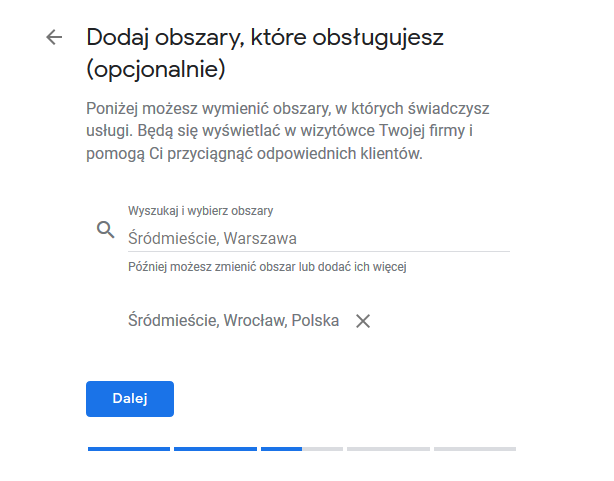 zakładanie google moja firma krok po kroku