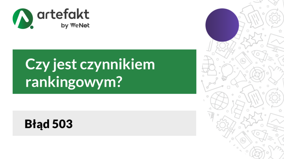 Błąd 503